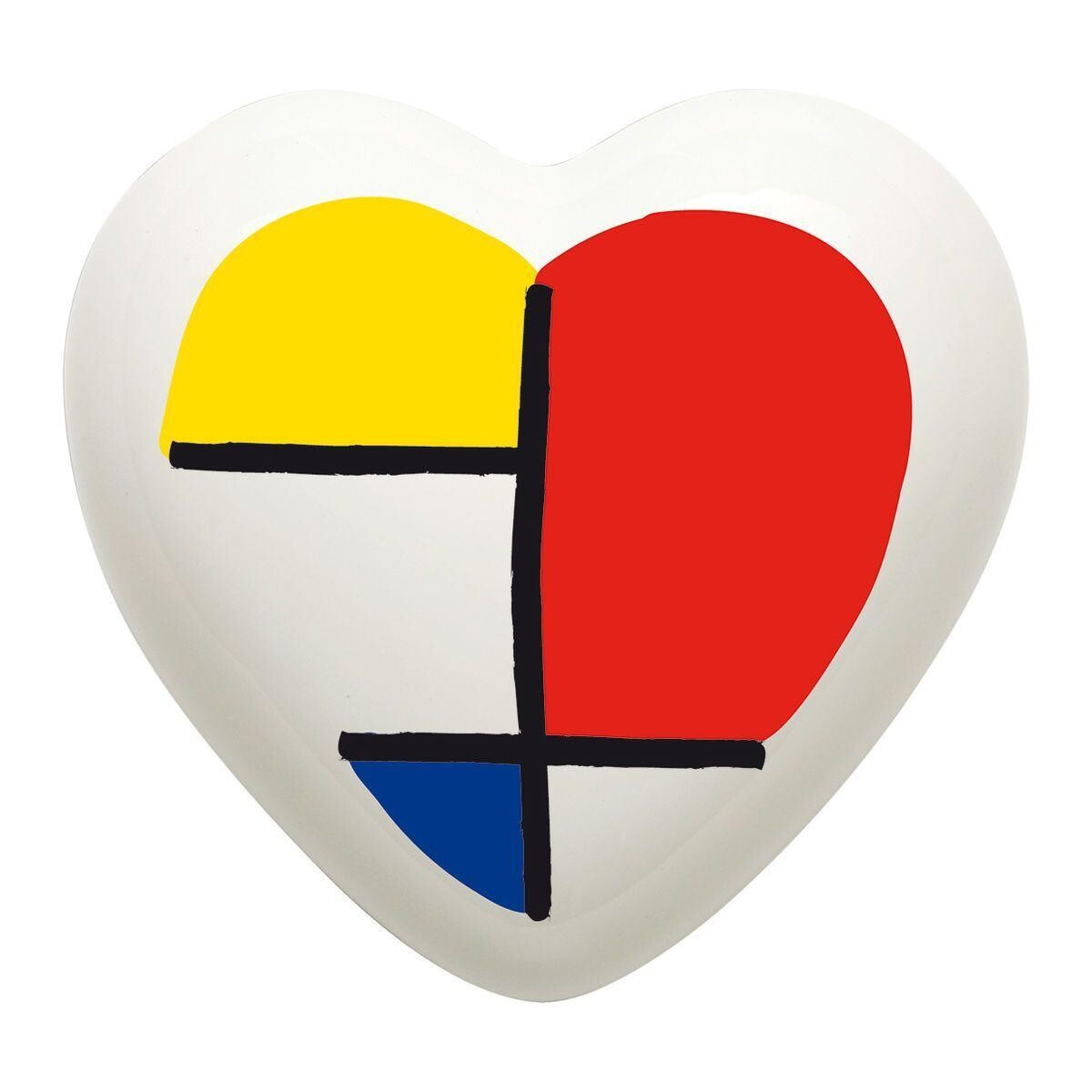 Complemento d'arredo/fermacarte "Cuore Mondrian"