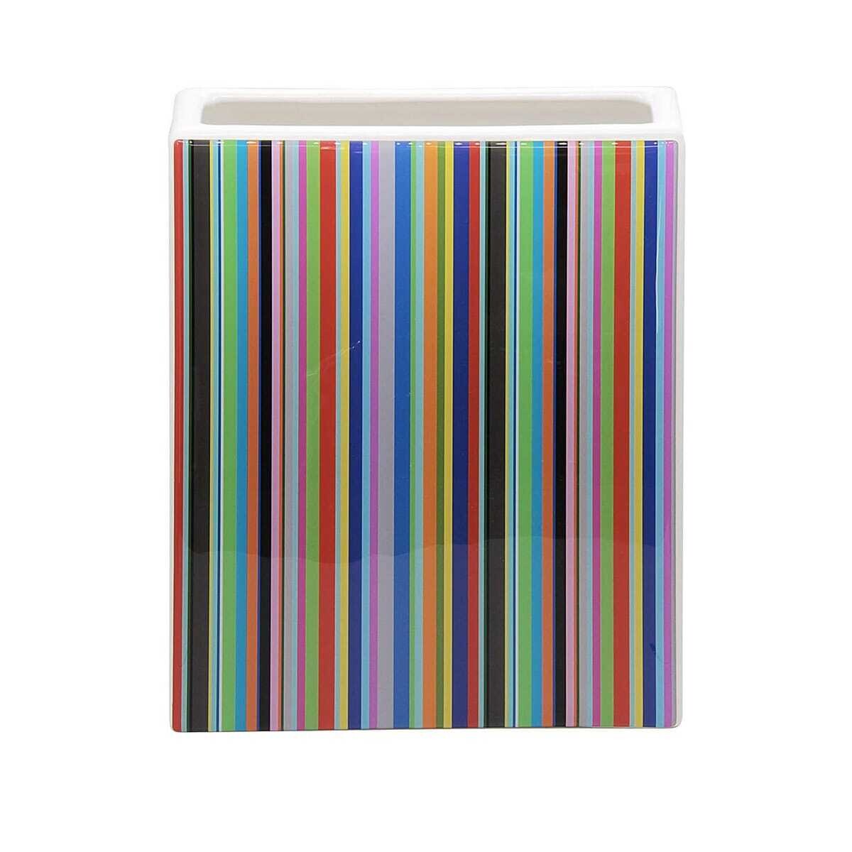 Vaso in ceramica "TOTAL STRIPES"