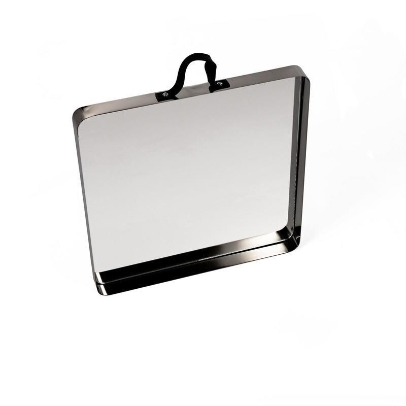Specchio "VALIGETTA -S" con cornice champagne