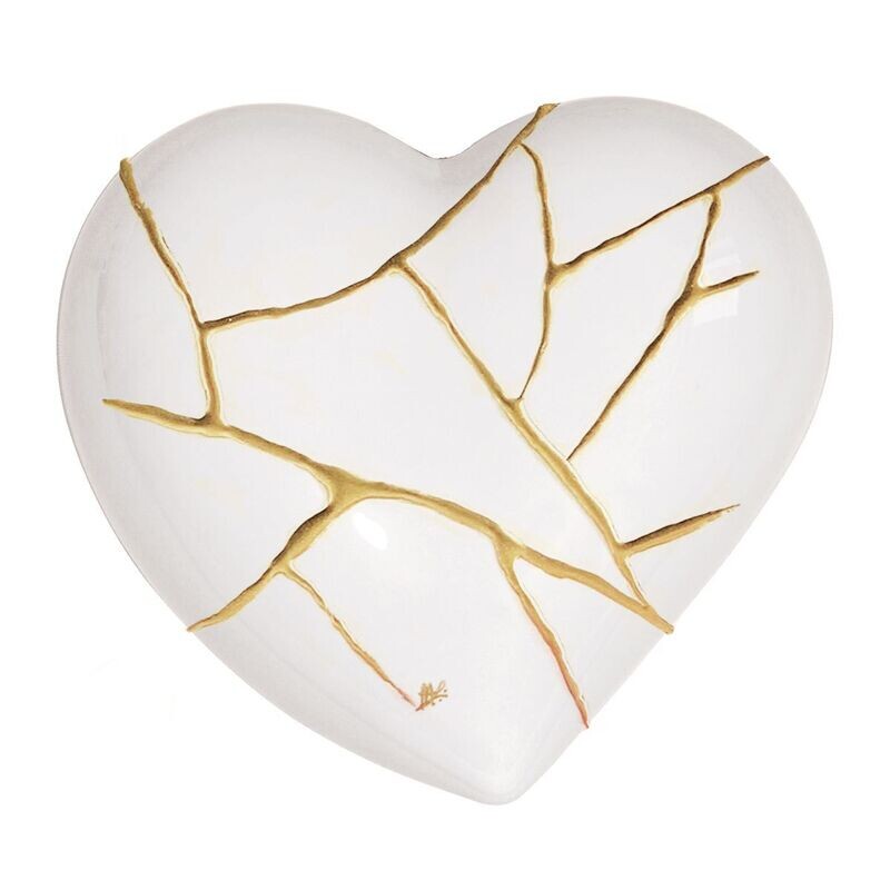 Umidificatore "HUMMI CUORE"  - Kintsugi Bianco