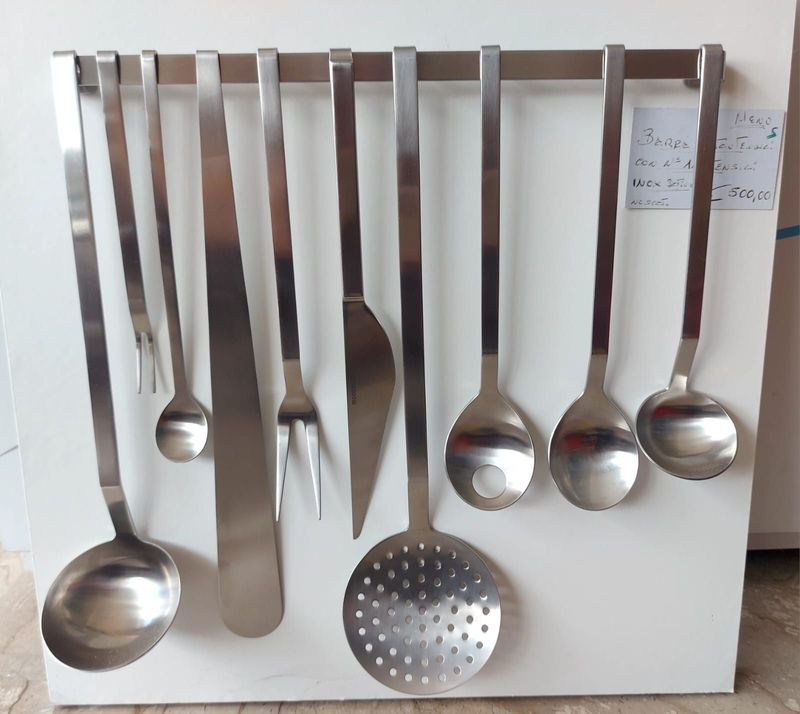 11 Utensili su barra "MENU" - Acciaio inox satinato