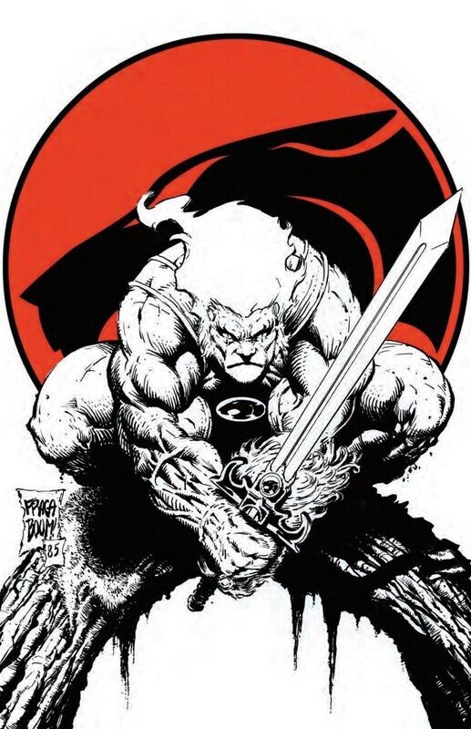 *Borderlands Exclusive* Thundercats #1 B&W Virgin & Color SET by Dan Fraga