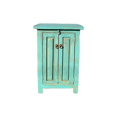 Turquoise Side Cabinet