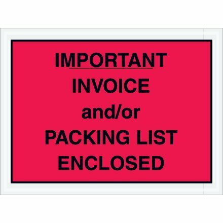 4 1/2 x 6" Packing List/Invoice