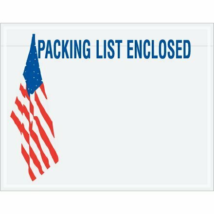 4 1/2" x 5 1/2" FLAG Packing List Envelopes