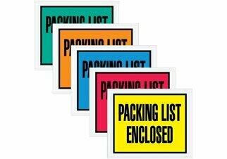 7 x 5 1/2" Full Front Packing List Envelopes