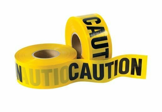 "Caution" 3" x 1000'