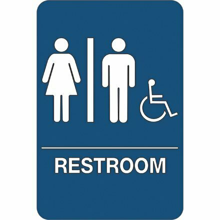 9" x 6" Wheelchair Accessible ADA Sign