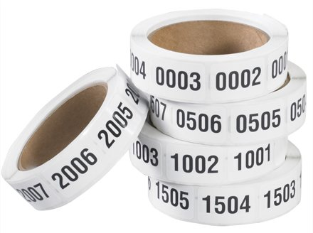 Consecutive Number Labels