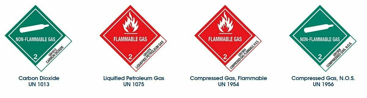 4 x 4 3/4" Pre-Printed D.O.T. Labels