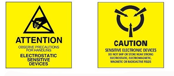4 x 4" Anti-Static Labels