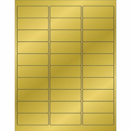 4 x 2" Foil Rectangle Laser Labels