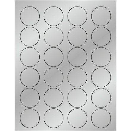 1 2/3" Foil Circle Laser Labels
