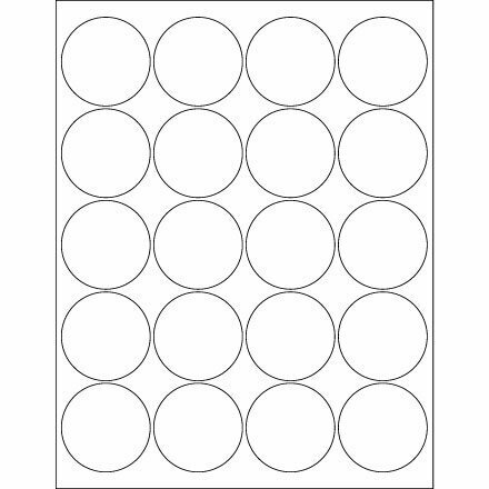 1 1/2" Circle Laser Labels