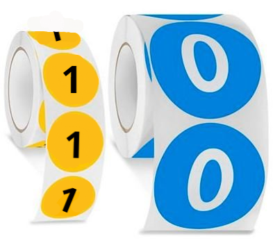 3 Inch Number Labels