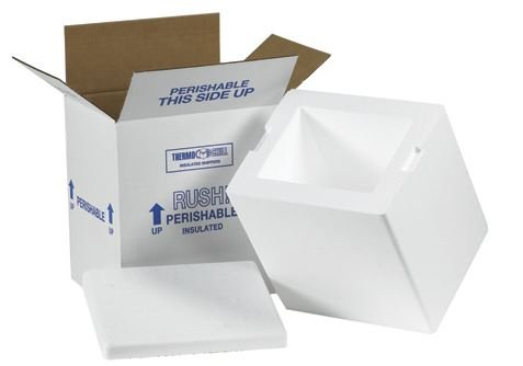 26 x 19 3/8 x 10 1/2" Insulated Shipper