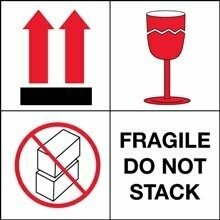4 x 4" International Shipping Labels