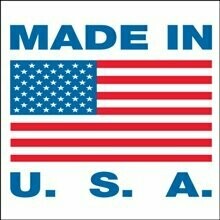 1 x 1" Made in the USA Labels