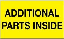 3 x 5" "Enclosed" Labels