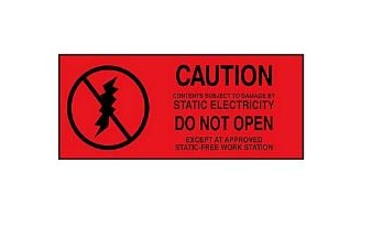 1 1/2 x 2 3/4" Anti-Static Labels