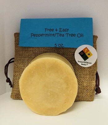 Free & Easy Peppermint/Tea Tree Goat Milk Soap