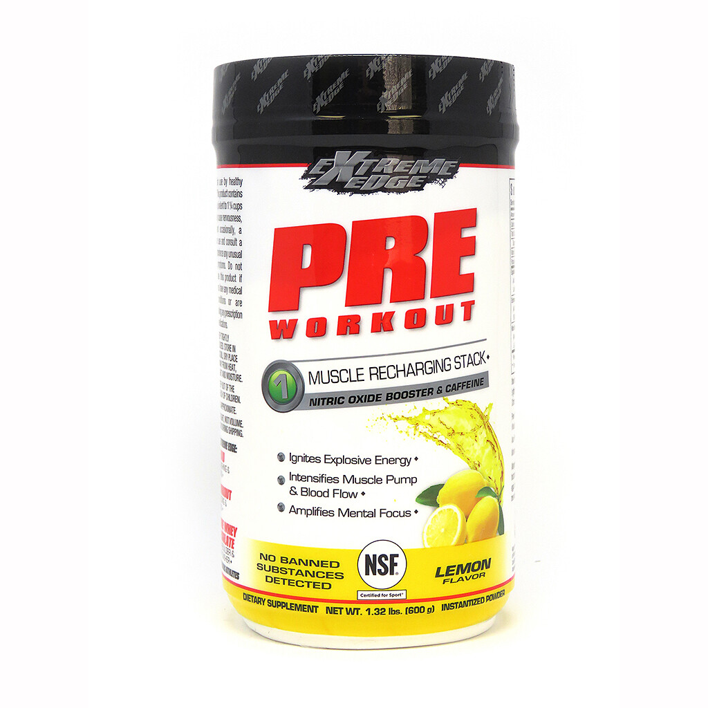 Pre Workout Muscle Recharging Stack Lemon flavored