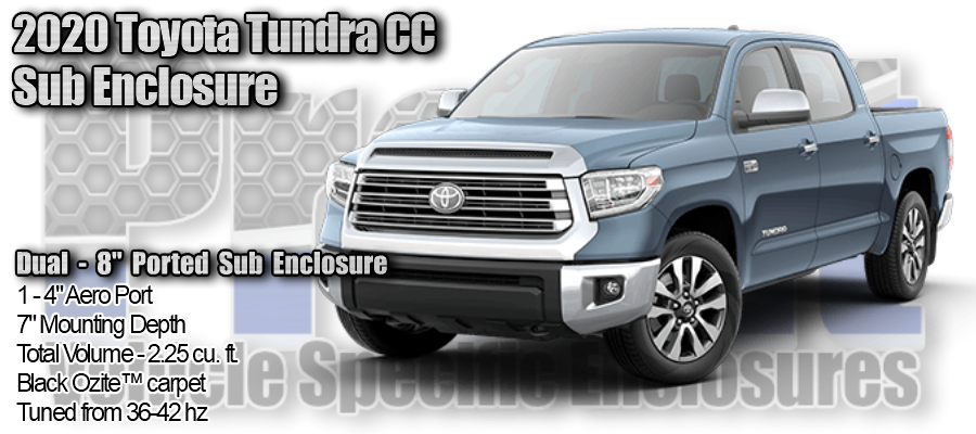 2020 Toyota Tundra Crew Cab - Dual 8" Ported Sub Enclosure | Products