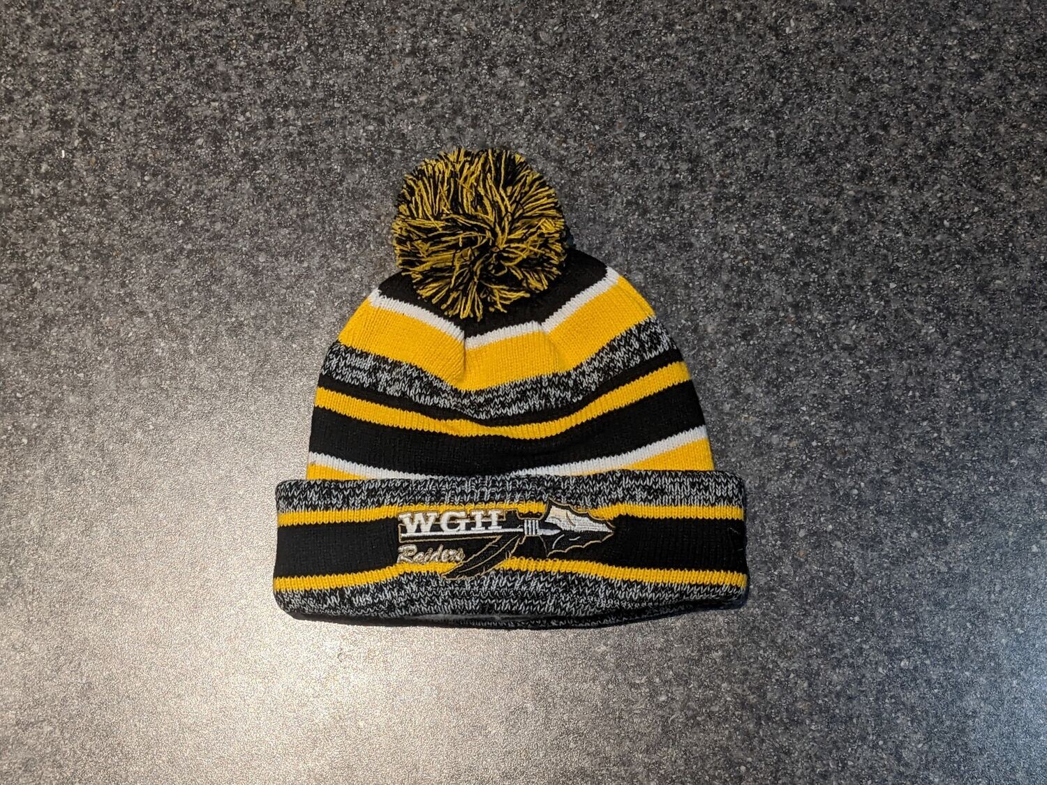 NewEra Black and Gold Beenie With Arrow