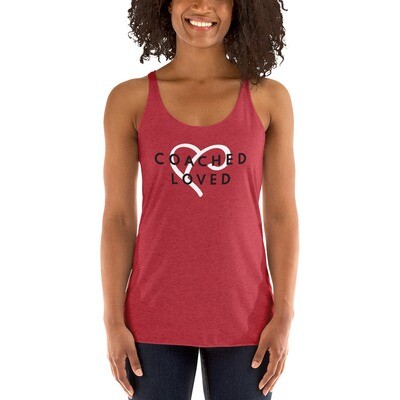 Coached and Loved Racerback Tank - women