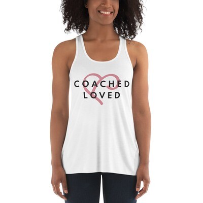 Coached and Loved Women's Flowy Racerback Tank