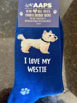 I Love my Westie socks
