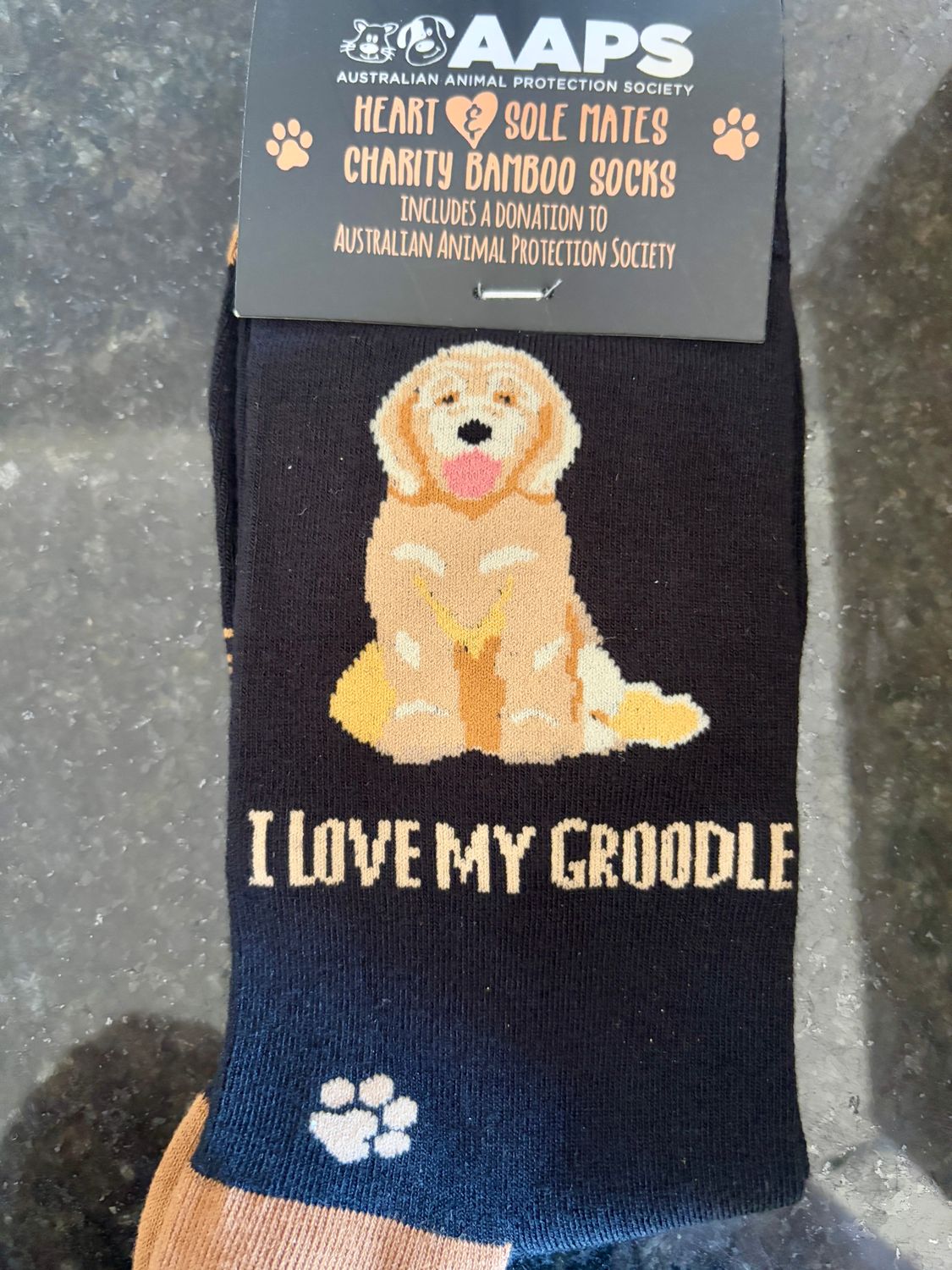 I Love my Groodle socks I Love my Groodle socks