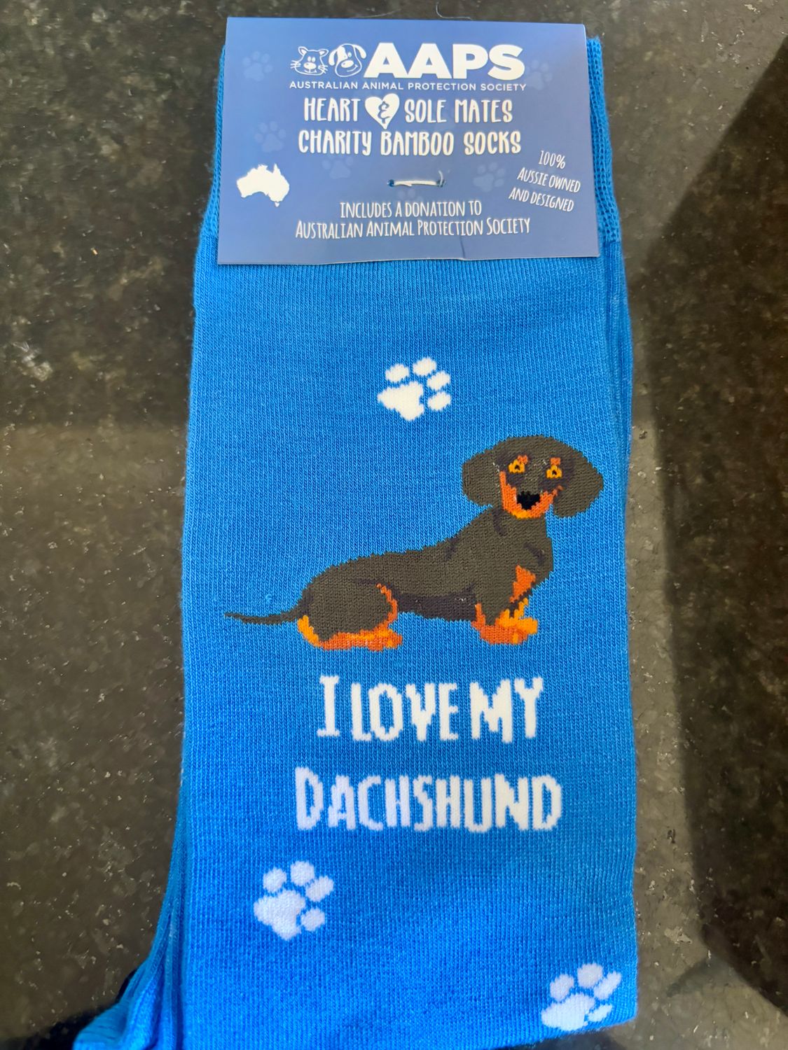 I Love my Dachshund socks