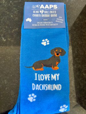 I Love my Dachshund socks
