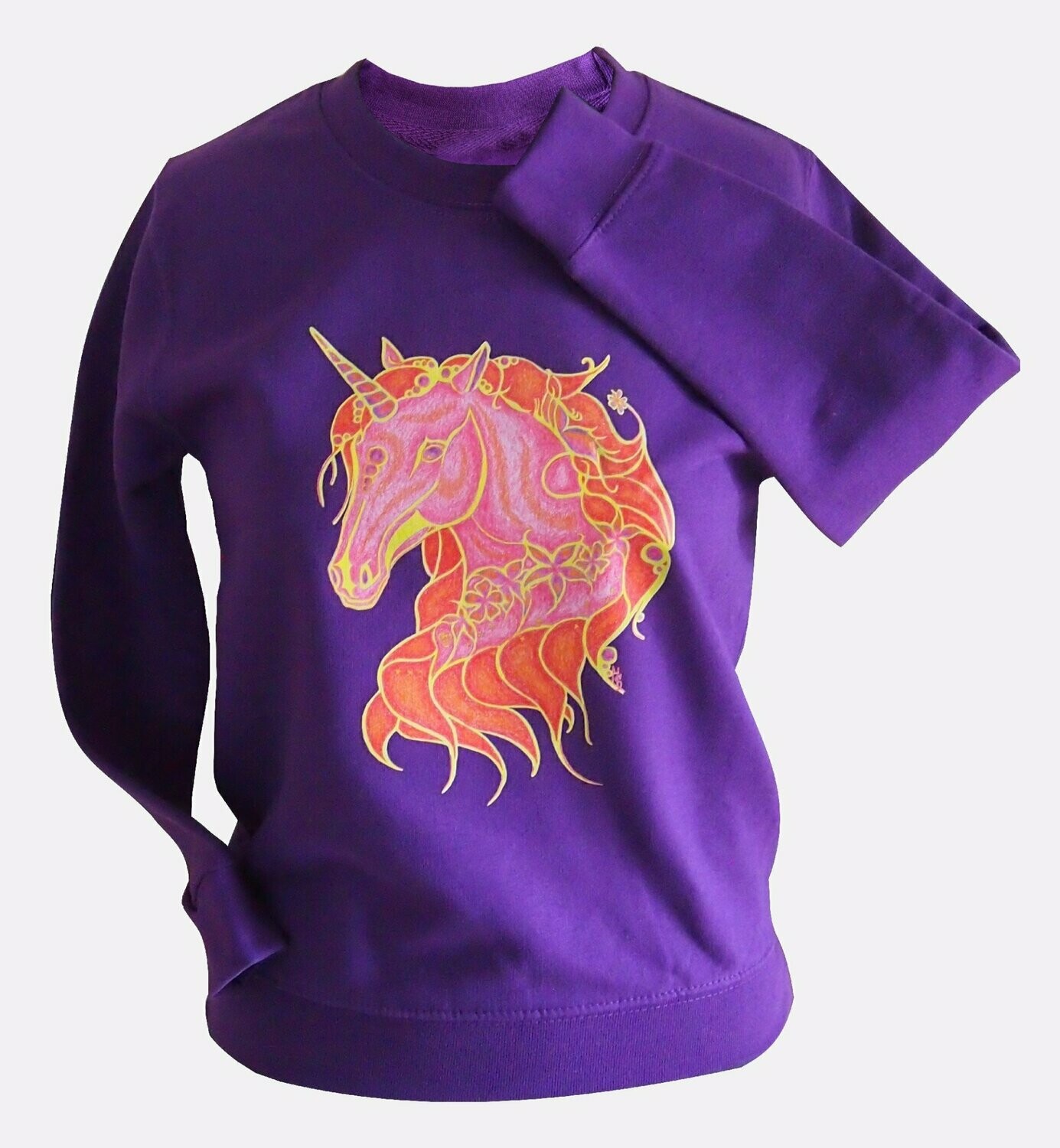 Sweatshirt/Pulli "Einhorn Star" - Größen 104-164 sofort lieferbar