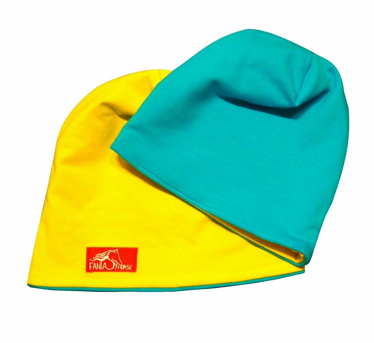 Zweiseitige Kids Beanie - Lifestyle Accessoires für Reiter - Größe 47 - 50