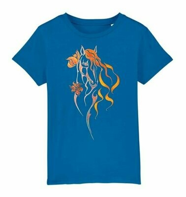 Bio T-Shirt mit Pferd Butterfly in 3 Farben - Größen 104-164