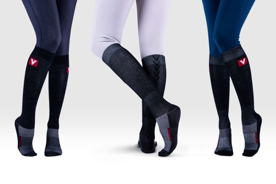 Vetoflex - Winter Silver Reitsocken mit Merinowolle Kompression