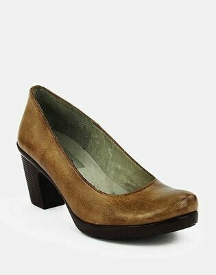 3687 Nature Leather Shoes-CACOA