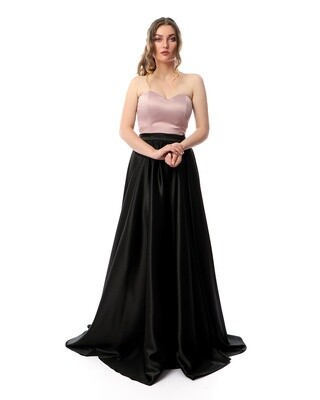 8411 Soiree Dress - Black*Rose