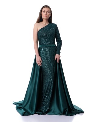 8469 Soiree Dress - Dark Green