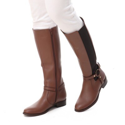 3738- Leather Boot - Brown