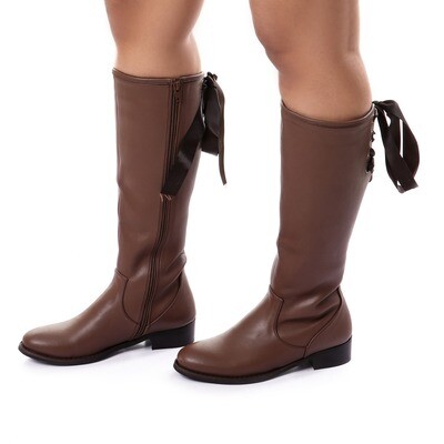 3740- Leather Boot - Brown