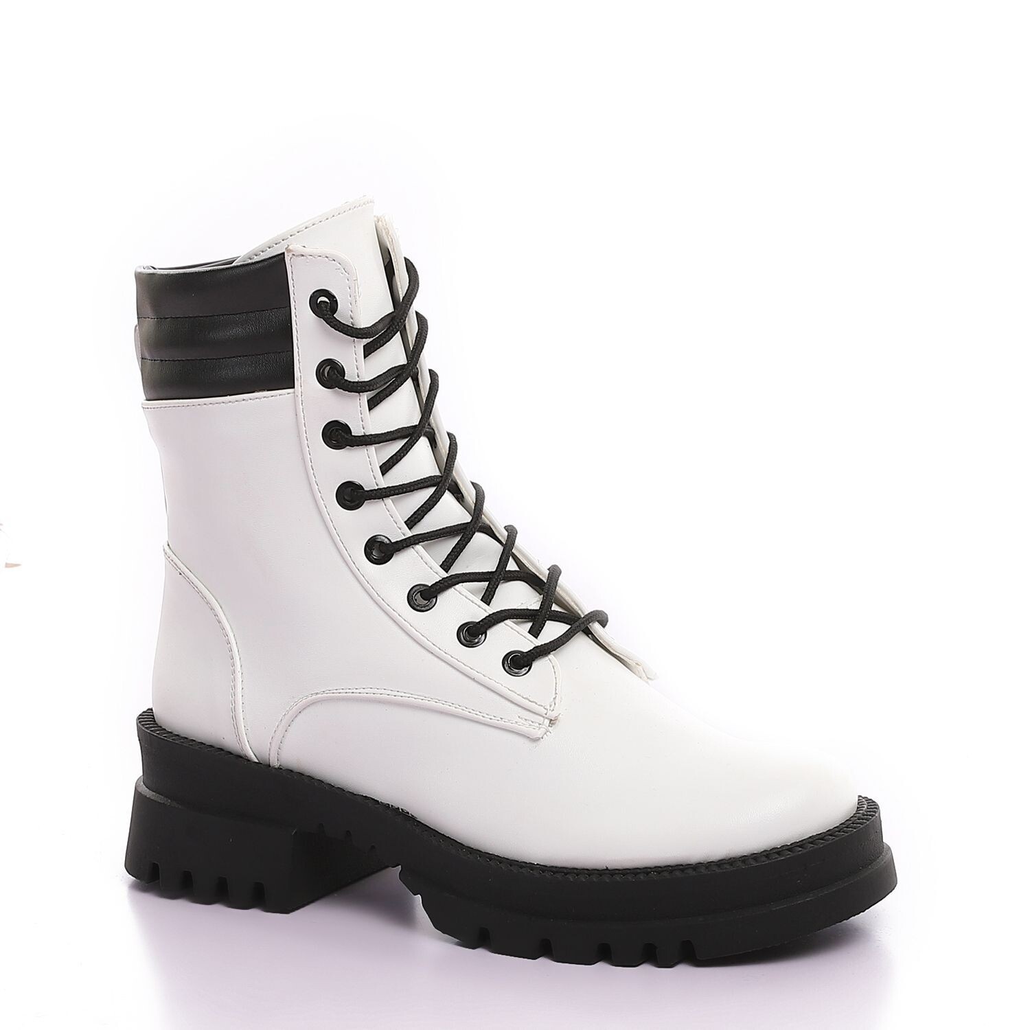 3919- Half Boot - White