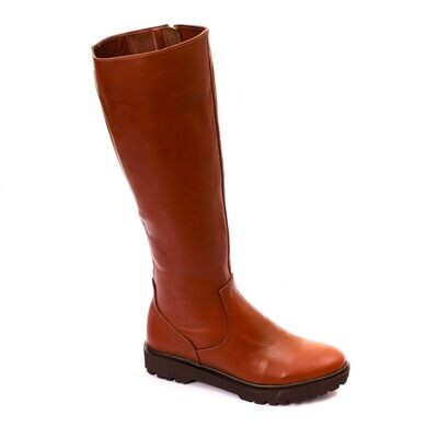 3843 Leather natural Boot -Camel