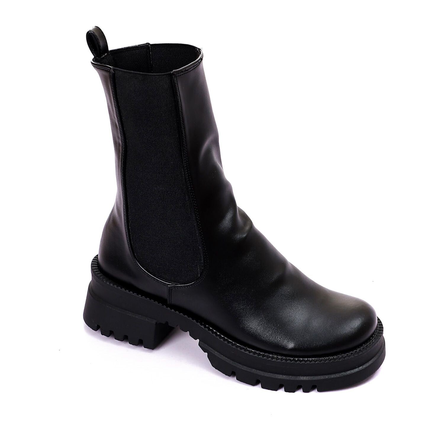 3835- Half Boot - Black