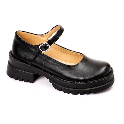3815 Shoes Black Leather