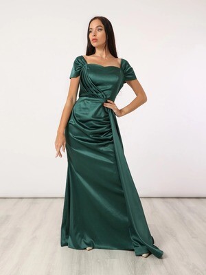 8664 Dress Dark Green