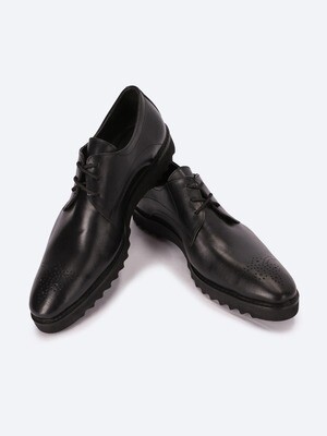 3869 shoes Real Leather Black