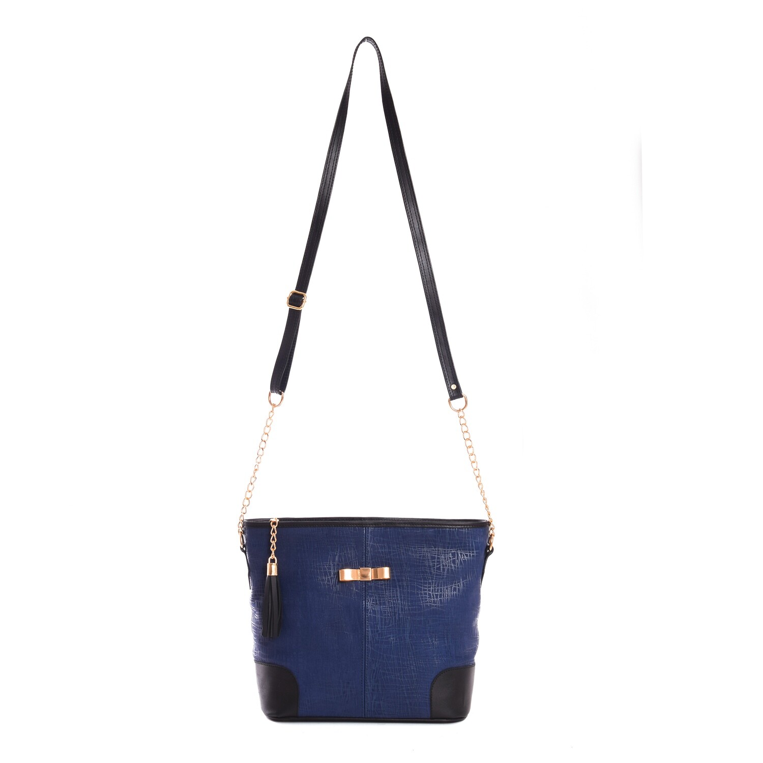 4915 Navy Blue Bag -Genuine Leather